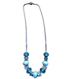 Pandora Necklace With 13 Charm Beads